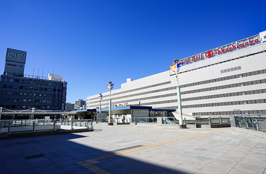 柏駅から徒歩1分。通院しやすい立地